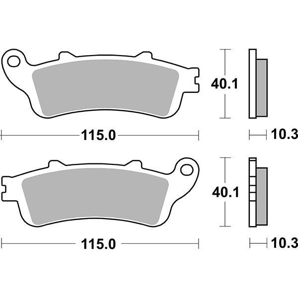 SG6568806 - SERIE PASTIGLIE SBS880LS GL GOLDWING1800