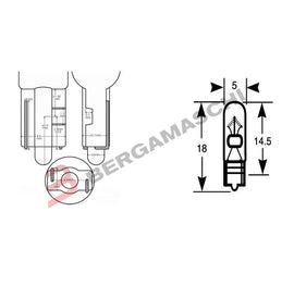 BGE0332721 - SCATOLA 10PZ LAMP.OSRAM TV. 12V 1,2W