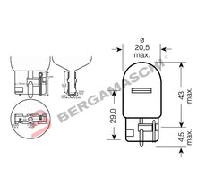 Carica l'immagine nel visualizzatore di Gallery, BGE0300970 - SCATOLA 10PZ LAMP.TV.12V 21W T20 ARANCIO