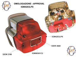CI1785-OR - FANALE POST SIEM VESPA 180 SS C/GUARN