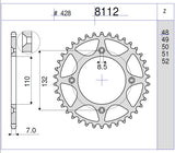 368112149BL - CORONA ERGAL NERA 49 DENTI PASSO 428 SX 85 DAL 2023 AL 2025