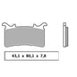OG43019001 - COPPIA PASTIGLIE FRENO TROFEO SINTERED
