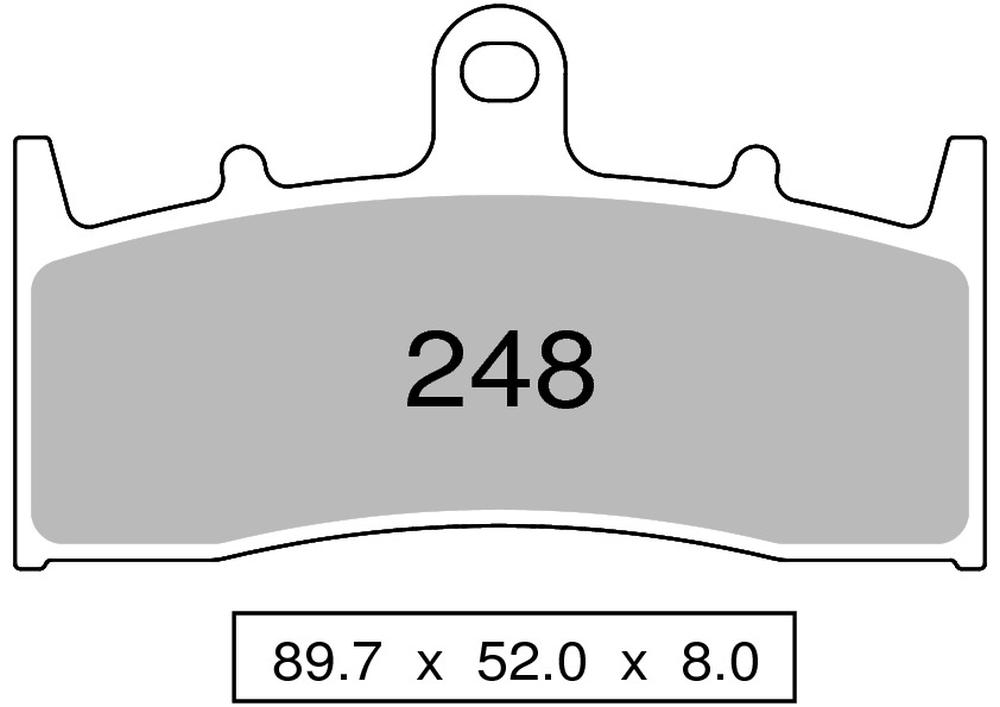 OG442P24803 - COPPIA PASTIGLIE FRENO NISSIN ST