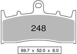 OG442P24803 - COPPIA PASTIGLIE FRENO NISSIN ST
