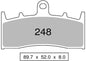 OG442P24803 - COPPIA PASTIGLIE FRENO NISSIN ST