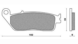 PASTIGLIE FRENO ANT KYMCO DOWNTOWN