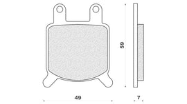 PASTIGLIE FRENO ANT. ASPES DUMA 125 00