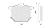 PASTIGLIE FRENO ANT CB 400 N-NA-NB 78>82