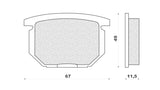 PASTIGLIE FRENO ANTERIORE GS 650 1981>1983