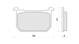 SERIE PASTIGLIE FRENO ANTERIORE  Z 1100 1982>1983