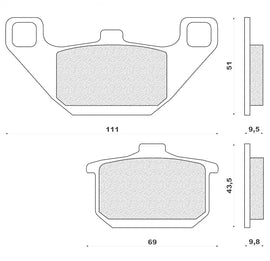 SERIE PASTIGLIE FRENO KAWASAKI GPZ