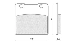 SERIE PASTIGLIE FRENO GSX-R 1100 8688
