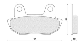 PASTIGLIE FRENO ANT VT 750 C SHADOW