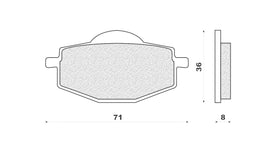 SERIE PASTIGLIE FRENO ANT TT 600 N 8588
