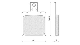 SERIE PASTIGLIE FRENO MDX 80 ENDURO 84
