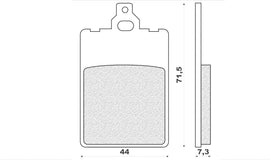 PASTIGLIE FRENO ANT. PINZA GRIMECA 1