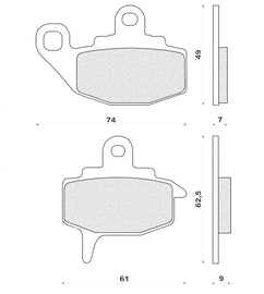 SERIE PASTIGLIE KX 125-250-500 8788