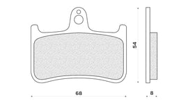 SERIE PASTIGLIE CBR 1000 F BIG ONE 9397