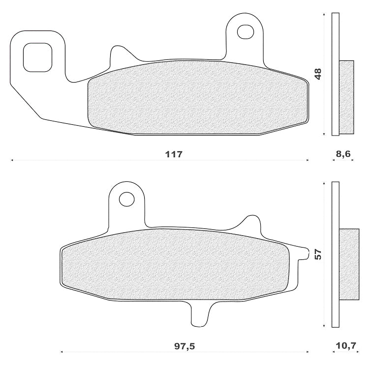 SERIE PASTIGLIE FRENO  SUZUKI DR 650 R