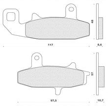 Carica l&#39;immagine nel visualizzatore di Gallery, SERIE PASTIGLIE FRENO  SUZUKI DR 650 R