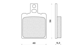 PASTIGLIE FRENO POST. GILERA RC 600 NORD