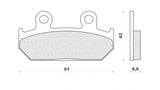 PASTIGLIE FRENO ANTERIORE FORMA CBR 500 F