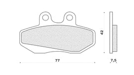 SERIE PASTIGLIE FRENO DERBI GPR 50 R