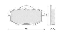 PASTIGLIE FRENO XV 535 VIRAGO 8794