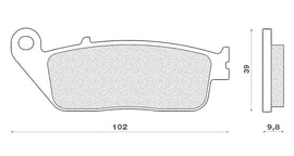 PASTIGLIE FRENO CB 1000 SUPERFOUR