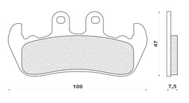 SERIE PASTIGLIE FRENO 125 TENERE 8990