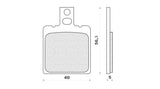 PASTIGLIE FRENO ANTERIORE FORMA GXE/GXR 50