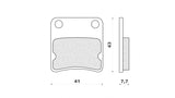 PASTIGLIE FRENO 'FORMA' PER  SYM CINDERELLA 100 2000>