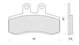 PASTIGLIE FRENO FORMA PEGASO 650 1991>1995