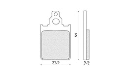 PASTIGLIE FRENO MOTO APRILIA COMPAY 50