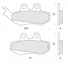 Carica l&#39;immagine nel visualizzatore di Gallery, PASTIGLIE FRENO MOTO APRILIA RS50