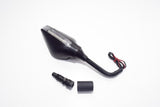 SPECCHIO SINISTRO NERO CON LED