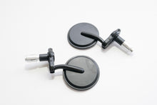 Carica l&#39;immagine nel visualizzatore di Gallery, COPPIA SPECCHI NERI OPAC MANUBRIO
