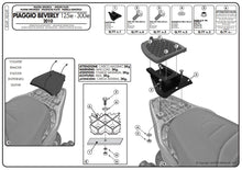 Carica l&#39;immagine nel visualizzatore di Gallery, ATTACCO BAUL MONOLOCK BEVERLY 125-300 IE