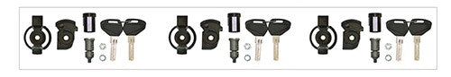 KIT 3 COPPIE CHIAVI SECURITY LOCK