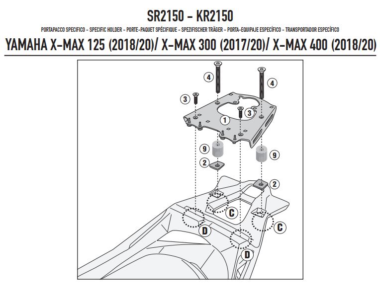 ATTACCO POST MONOKEY-MONOLOCK X-MAX 18-