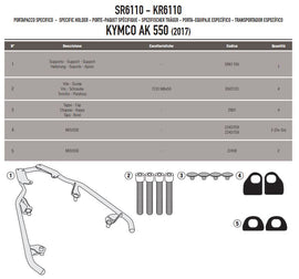 ATTACCO BAU MONOKEY/MONOLOCK AK550 17-22