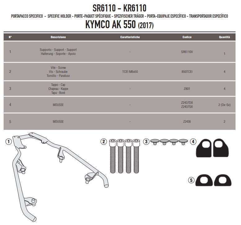 ATTACCO BAU MONOKEY/MONOLOCK AK550 17-22