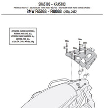 Carica l&#39;immagine nel visualizzatore di Gallery, ATTACCO BAUL MONOKEY F 650-800 GS 08-17
