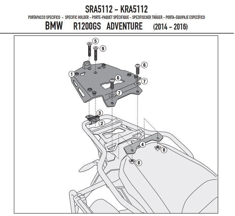 ATTACCO BAUL MONOKEY R1200-1250GS ADVENT