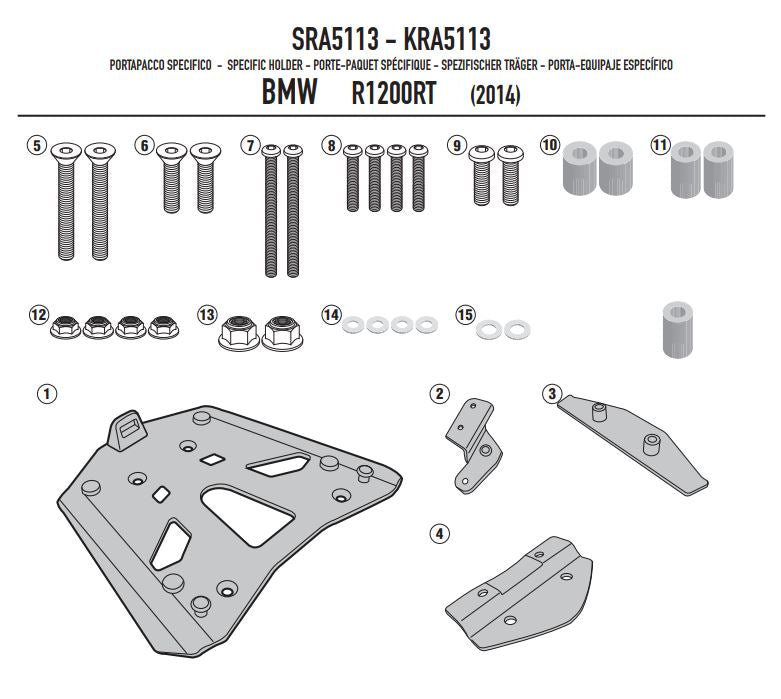 ATTACCO BAUL MONOKEY R 1200 RT 14-18
