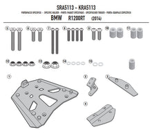 Carica l&#39;immagine nel visualizzatore di Gallery, ATTACCO BAUL MONOKEY R 1200 RT 14-18