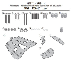 ATTACCO BAUL MONOKEY R 1200 RT 14-18