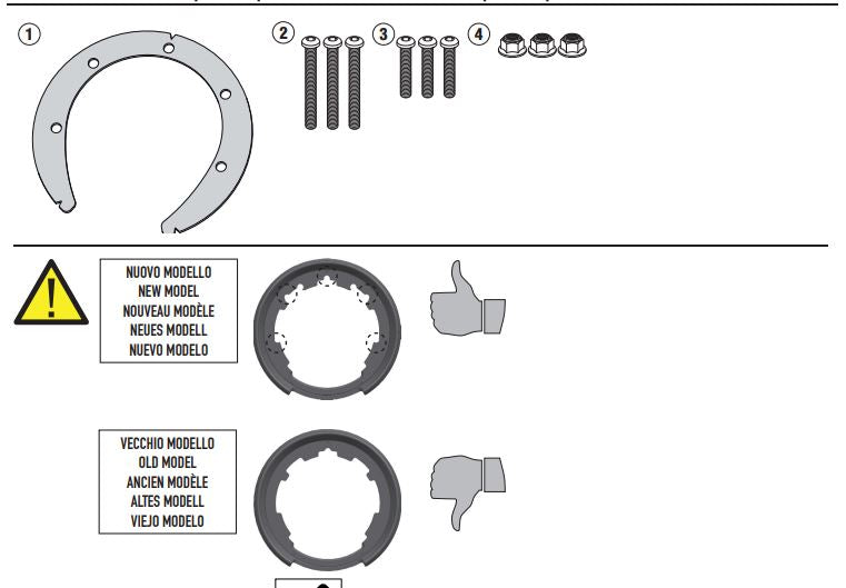 FLANGIA BORSA SERBATOIO DUKE 125-200-390