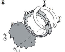 Carica l&#39;immagine nel visualizzatore di Gallery, FLANGIA BORSA SERB TANKLOCK F800 R 09-19