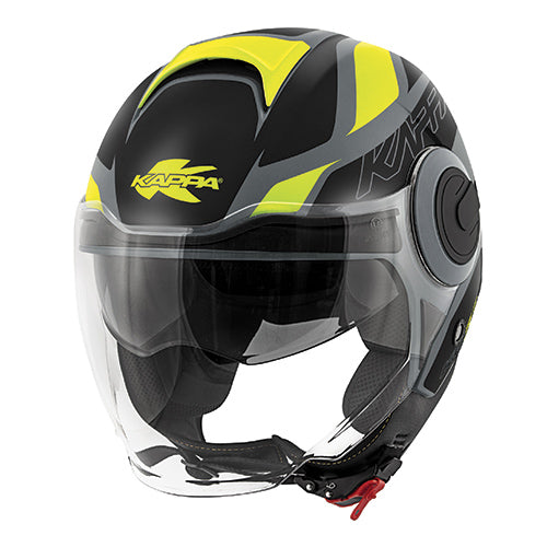 CASCO KV37 READY GRIGIO/NERO/GIALLO TG.M